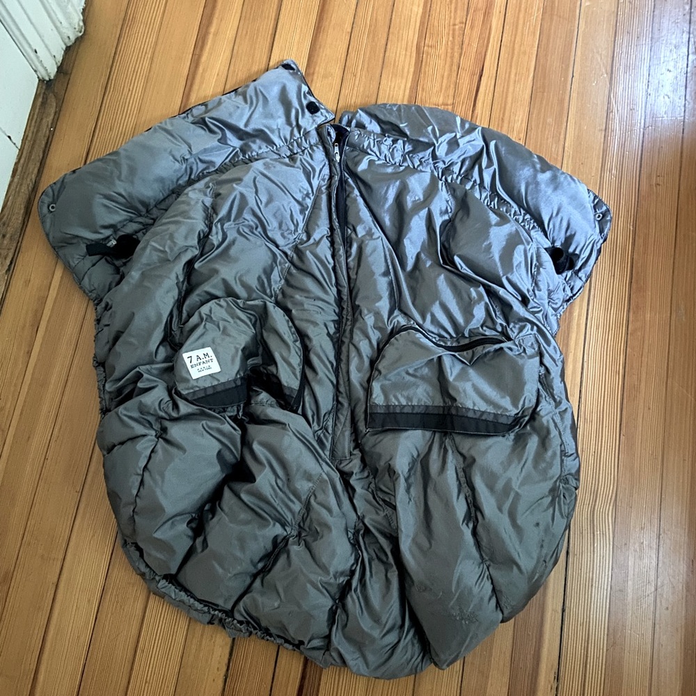 Kids Puffer Vest Jacket in Gray - 7 A.M. Enfant